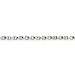 16" Sterling Silver 3.5mm Diamond-cut Rolo Chain Necklace