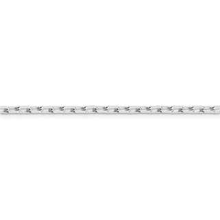 18" Sterling Silver 2.75mm Elongated Open Link Chain Necklace