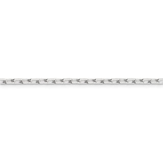 36" Sterling Silver 2.75mm Elongated Open Link Chain Necklace