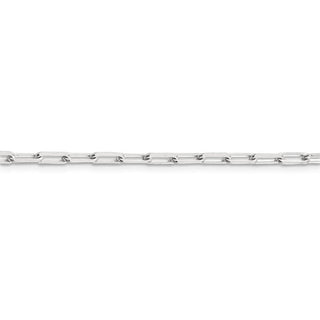 24" Sterling Silver 3.25mm Elongated Open Link Chain Necklace