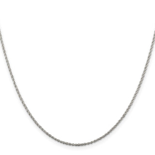 20" Sterling Silver 1.3mm Loose Rope Chain Necklace