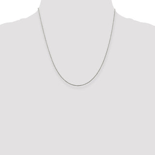 20" Sterling Silver 1.3mm Loose Rope Chain Necklace
