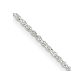 20" Sterling Silver 1.3mm Loose Rope Chain Necklace