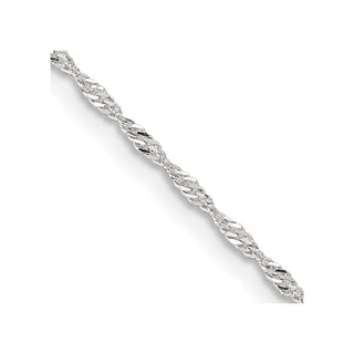 26" Sterling Silver 1.4mm Singapore Chain Necklace