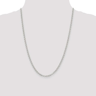 24" Sterling Silver 3mm Rolo Chain Necklace