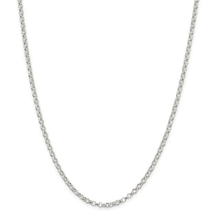 16" Sterling Silver 3mm Rolo Chain Necklace