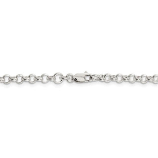 30" Sterling Silver 4mm Rolo Chain Necklace QFC75