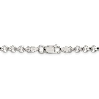 36" Sterling Silver 4.75mm Rolo Chain Necklace