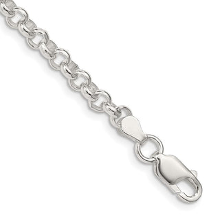 7" Sterling Silver 4.75mm Rolo Chain Bracelet