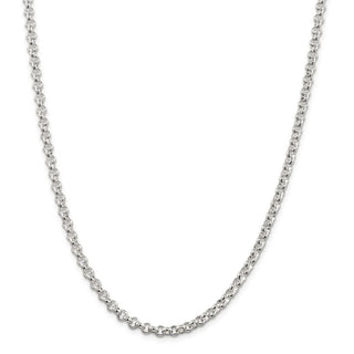16" Sterling Silver 4.75mm Rolo Chain Necklace