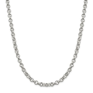 16" Sterling Silver 6.75mm Rolo Chain Necklace