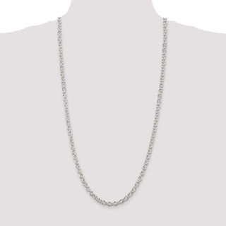 30" Sterling Silver 6.1mm Cable Chain Necklace