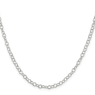 20" Sterling Silver 3.5mm Fancy Cable Chain Necklace