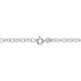 24" Sterling Silver 3.5mm Fancy Cable Chain Necklace
