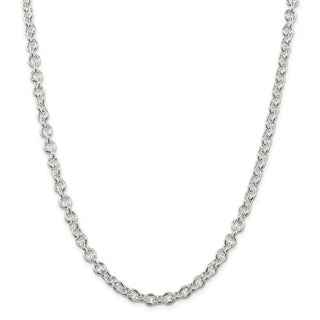 30" Sterling Silver 6.1mm Cable Chain Necklace
