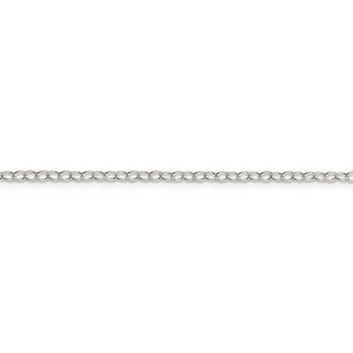 30" Sterling Silver 2.25mm Oval Cable Chain Necklace