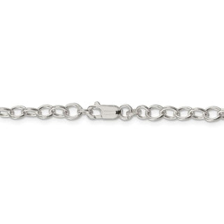 26" Sterling Silver 5.3mm Oval Cable Chain Necklace