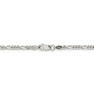 24" Sterling Silver 2.85mm Figaro Chain Necklace