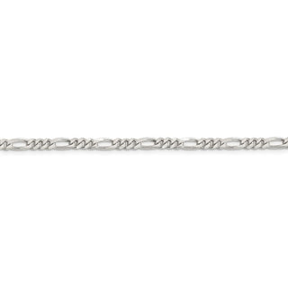 36" Sterling Silver 3.5mm Figaro Chain Necklace