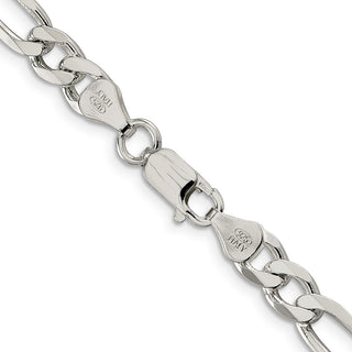 20" Sterling Silver 6.75mm Figaro Chain Necklace
