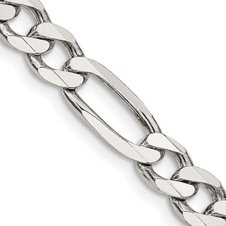 20" Sterling Silver 6.75mm Figaro Chain Necklace