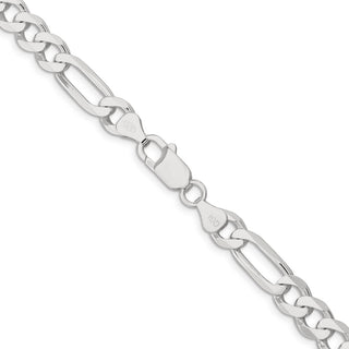 16" Sterling Silver 7.5mm Figaro Chain Necklace