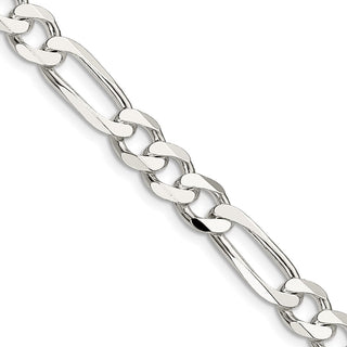16" Sterling Silver 7.5mm Figaro Chain Necklace