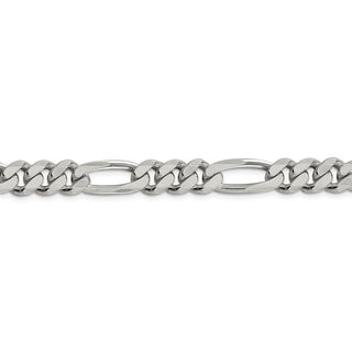 26" Sterling Silver 9mm Figaro Chain Necklace