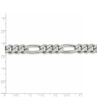 26" Sterling Silver 9mm Figaro Chain Necklace