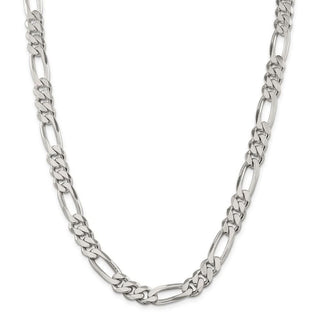 26" Sterling Silver 9mm Figaro Chain Necklace