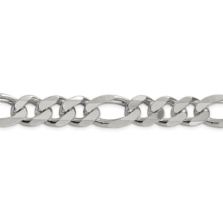 28" Sterling Silver 13.5mm Figaro Chain Necklace