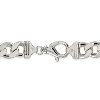 26" Sterling Silver 15mm Figaro Chain Necklace