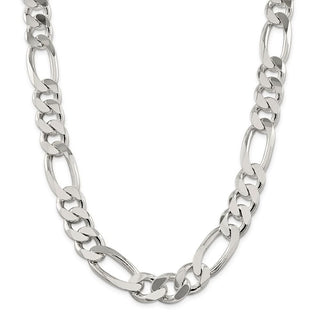 20" Sterling Silver 15mm Figaro Chain Necklace