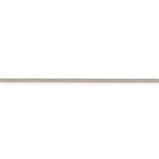 30" Sterling Silver 1.25mm Diamond-cut Round Franco Chain Necklace
