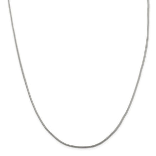 30" Sterling Silver 1.25mm Diamond-cut Round Franco Chain Necklace