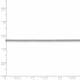 24" Sterling Silver 1.45mm Diamond-cut Round Franco Chain Necklace