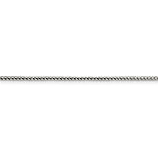 26" Sterling Silver 2mm Diamond-cut Round Franco Chain Necklace