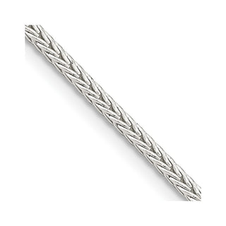 18" Sterling Silver 2mm Diamond-cut Round Franco Chain Necklace