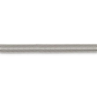 24" Sterling Silver 6.25mm Flat Oval Snake Chain Necklace