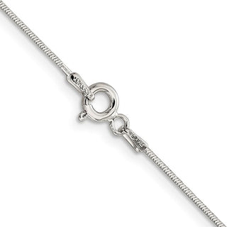 30" Sterling Silver .85mm Diamond-cut Snake Chain