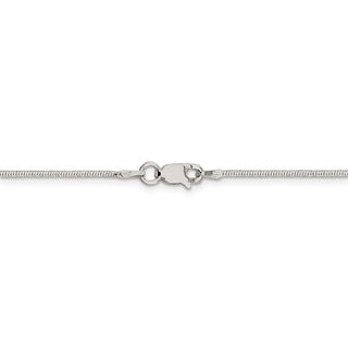 30" Sterling Silver 1.25mm Diamond-cut Snake Chain Necklace