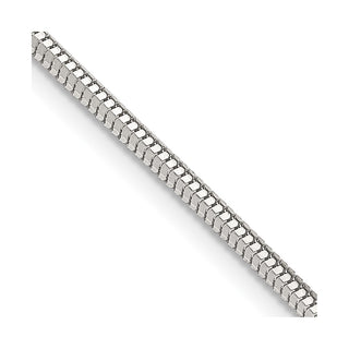 16" Sterling Silver 2mm Diamond-cut Snake Chain Necklace