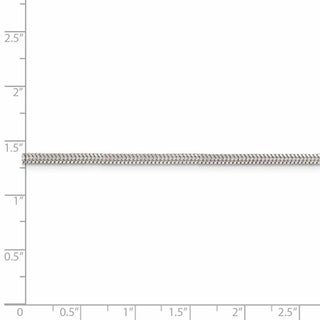 20" Sterling Silver 2.5mm Diamond-cut Snake Chain Necklace
