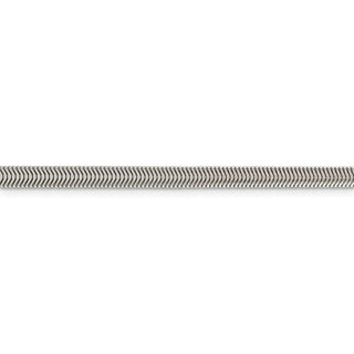 30" Sterling Silver 4.2mm Flat Oval Snake Chain Necklace