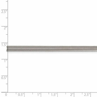 30" Sterling Silver 4.2mm Flat Oval Snake Chain Necklace