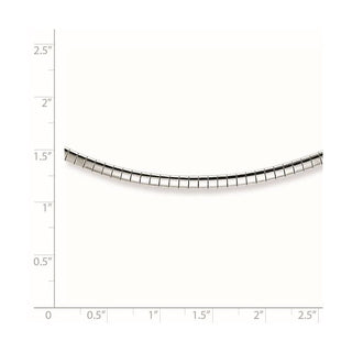 Sterling Silver Rhodium-plated 2mm w/2 in Ext Cubetto Chain Necklace
