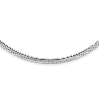 Sterling Silver Rhodium-plated 4mm w/2 in Ext Cubetto Chain Necklace