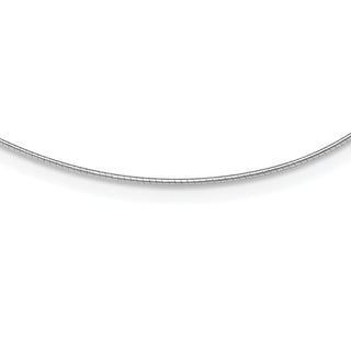 Rhodium-plated Sterling Silver 1mm Round Cubetto Necklace