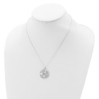 Sterling Silver Seahorse, Starfish and Shell Pendant Necklace