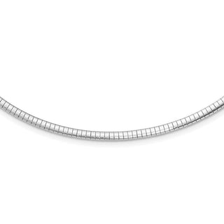 Rhodium-plated Sterling Silver 3.25mm w/2in. Ext Cubetto Chain Necklace